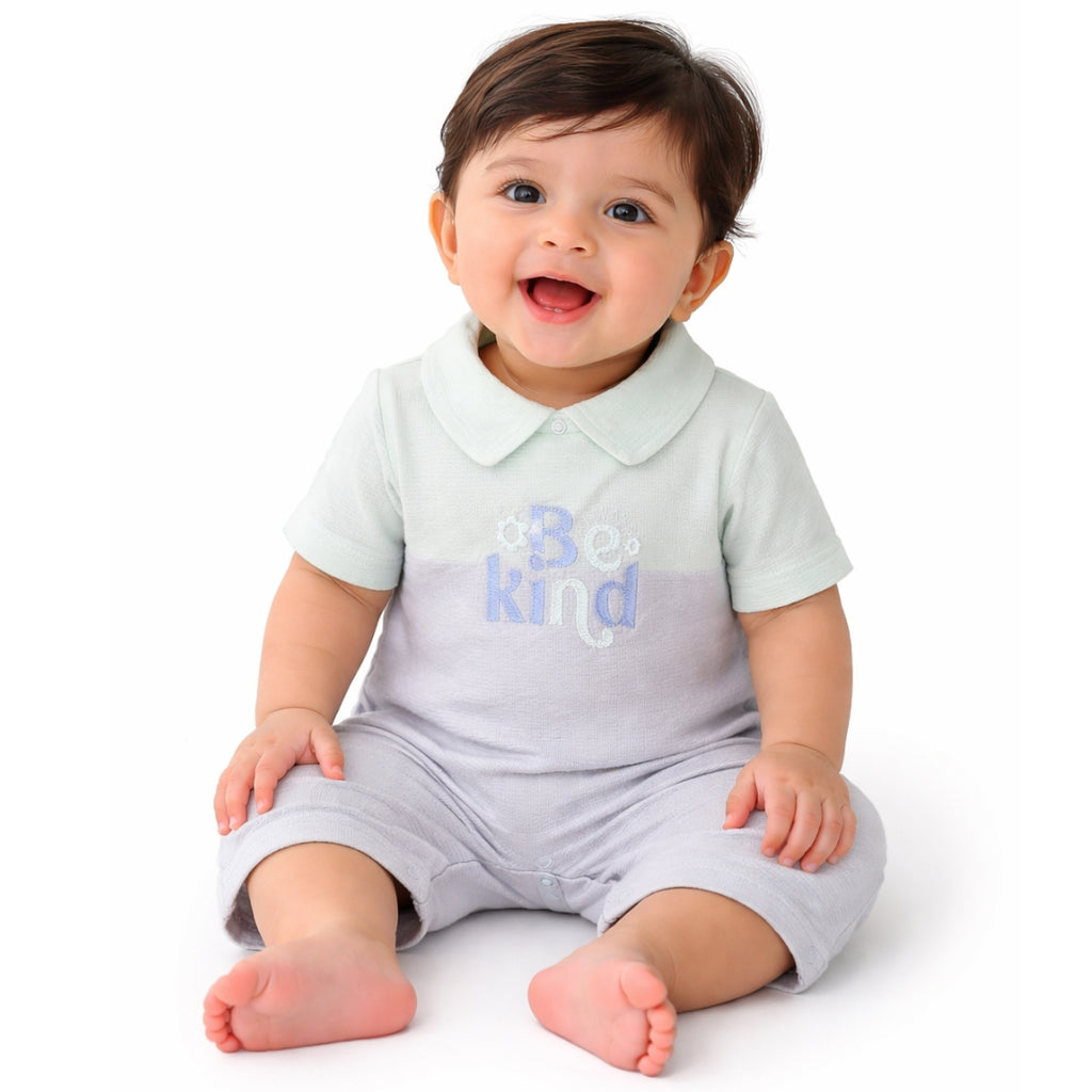 Half Sleeve Soft & Breathable Infant Jumpsuit | Newborn Baby Clothes (0–12 Months)