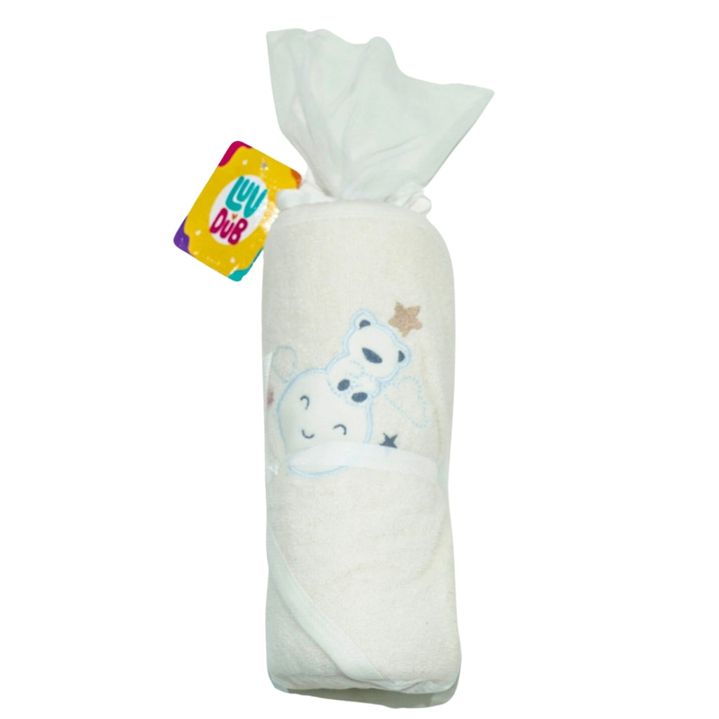 Luv-Dub Baby Bath Towel Hooded Ultra Soft Hooded Towel Highly Absorbent Bathrobe Blanket Toddlers Shower Gifts for Baby Boys &amp; Girls- Hooded Wrapper Bath Towel Multicolor