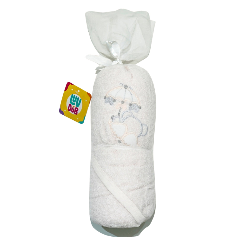 Luv-Dub Baby Bath Towel Hooded Ultra Soft Hooded Towel Highly Absorbent Bathrobe Blanket Toddlers Shower Gifts for Baby Boys &amp; Girls- Hooded Wrapper Bath Towel Multicolor